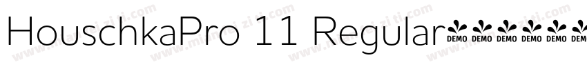 HouschkaPro 11 Regular字体转换